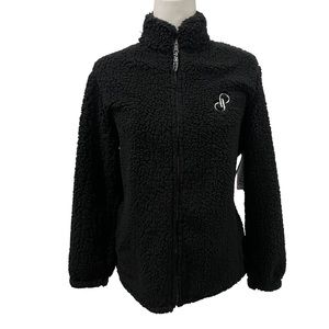 Poshmark Full Zip Black Fleece Women’s Medium